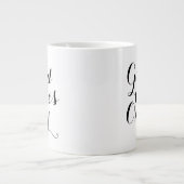 Goede Vibe slechts Inspirerend Happy-bevestiging Grote Koffiekop (Voorkant)