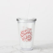 Goede Vibes Acryl Drinkbeker (Achterkant)