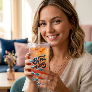 Goede Vibes Acryl Tumbler Drinkbeker