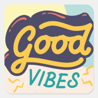 GOEDE VIBES AFFIRMATIEQUOTES QUOARE STICKER