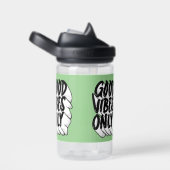 Goede Vibes alleen aangepaste naam Waterfles (Rechts)