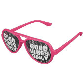 GOEDE VIBES ALLEEN grappige partij tinten in aange Aviator Zonnebril (Gekanteld)