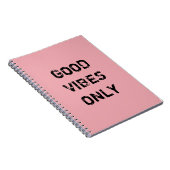 GOEDE VIBES ALLEEN. NOTITIEBOEK (Rechterzijde)