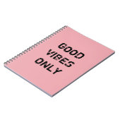 GOEDE VIBES ALLEEN. NOTITIEBOEK (Linkerzijde)
