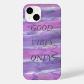 Goede Vibes alleen Paarse iPhone Case (Achterkant)
