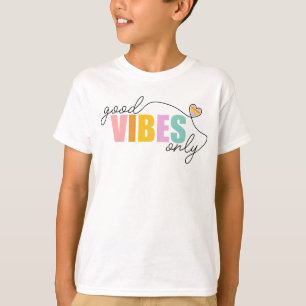 Goede vibes alleen regenbooghart t-shirt