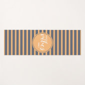 Goede Vibes alleen Sinaasappel & Blauw Typografie  Yogamat (Voorkant (horizontaal))