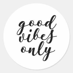 Goede vibes alleen sticker