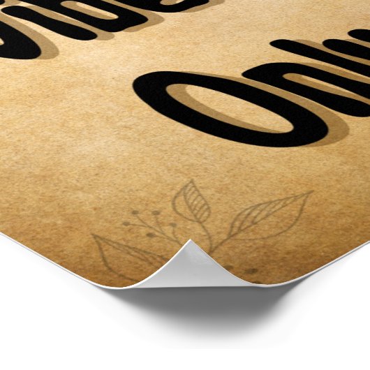 Goede vibes alleen  stijl poster (Hoek)