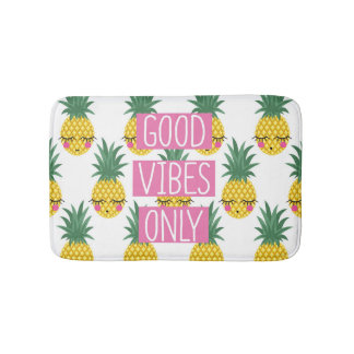 Goede Vibes Ananassen Zomer Patroon Badmat