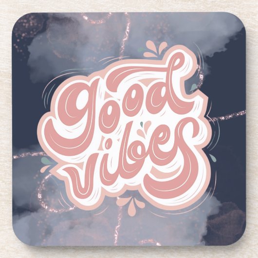Goede Vibes Bier Onderzetter (Voorkant)
