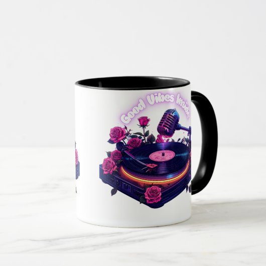 Goede vibes binnen - Mok voor positieve energie (Voorkant rechts)