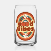 Goede Vibes Blikvorm Glas (Voorkant)