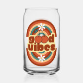 Goede Vibes Blikvorm Glas (Achterkant)
