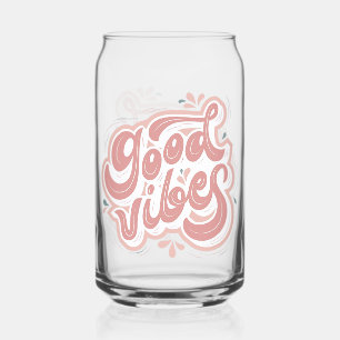 Goede Vibes Blikvorm Glas