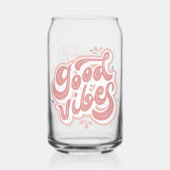 Goede Vibes Blikvorm Glas (Achterkant)