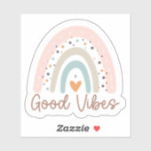 Goede Vibes Boho Rainbow Sticker (Vel)