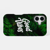 Goede Vibes Botanische Natuur Style iPhone 16 Hoesje (Achterkant horizontaal)