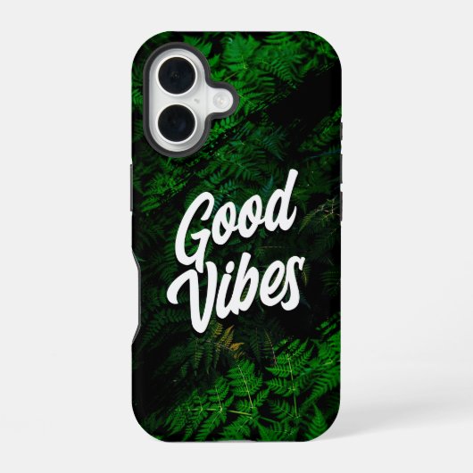 Goede Vibes Botanische Natuur Style iPhone 16 Hoesje (Achterkant)