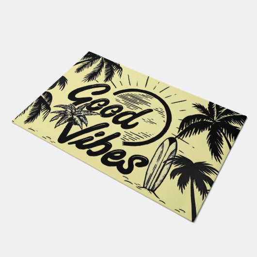 "GOEDE Vibes" Buiten- Binnen Vloerkleed Deurmat (Schuin)