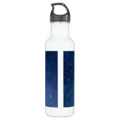 Goede Vibes citeert alleen Typografiestars Galaxy Waterfles (Achterkant)