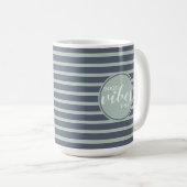 Goede Vibes citeert slechts Moderne Typografie Gro Koffiemok (Voorkant rechts)