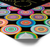 goede vibes citeren alleen poster op kleurrijke ci (Hoek)