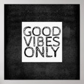goede vibes citeren alleen poster wall art (Voorkant)
