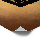 goede vibes citeren alleen poster wall art brown (Hoek)