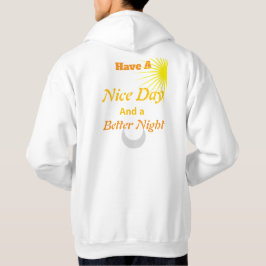 Goede Vibes de hele Dag: Nacht - Luxe Goud Tekst Hoodie