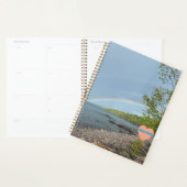 Goede Vibes- Dubbele Regenbogen boven Isle Royale Planner (Display)