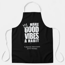GOEDE VIBES EEN HABIT MAKEN | Apron Schort