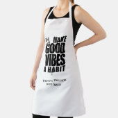 GOEDE VIBES EEN HABIT MAKEN | Apron Schort (Insitu)