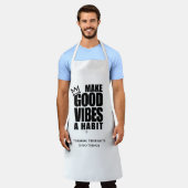 GOEDE VIBES EEN HABIT MAKEN | Apron Schort (Gedragen)