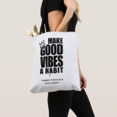 GOEDE VIBES EEN HABIT MAKEN | CANVAS TAS (Dichtbij)