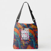 GOEDE VIBES EEN HABIT MAKEN | CANVAS TAS (Voorkant)