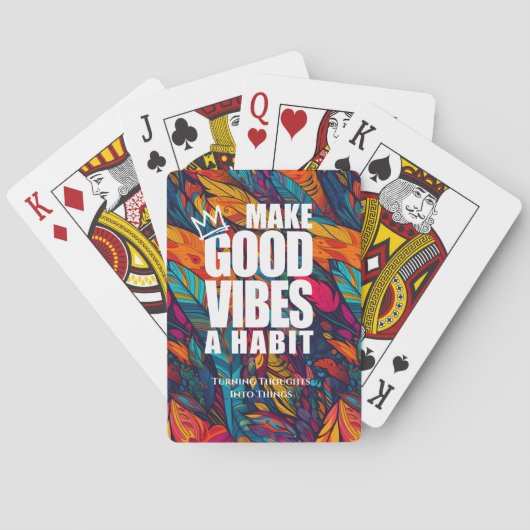 GOEDE VIBES EEN HABIT MAKEN | POKERKAARTEN (Achterkant)