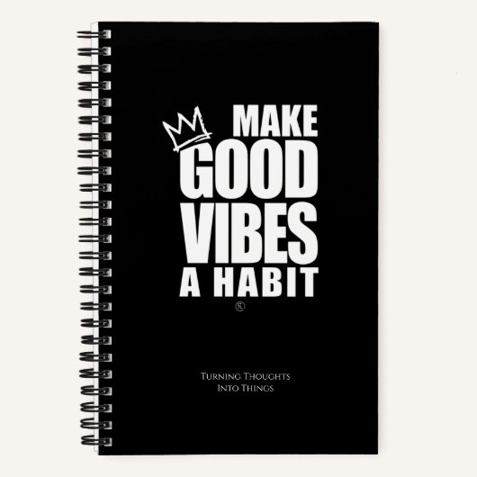 GOEDE VIBES EEN HABIT MAKEN | Spiraal Notitieboek (Voorkant)