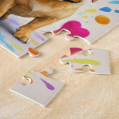 Goede vibes en natte neuzen Speelse doodles Legpuzzel (Zijkant)