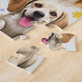 Goede vibes en natte neuzen Speelse doodles Legpuzzel (Zijkant)