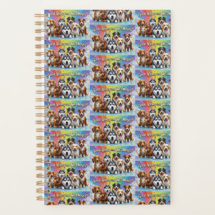 Goede vibes en natte neuzen Speelse doodles Planner