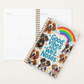 Goede vibes en natte neuzen Speelse doodles Planner (Display)