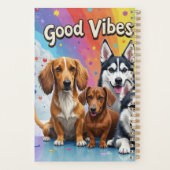 Goede vibes en natte neuzen Speelse doodles Planner (Achterkant)