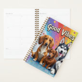 Goede vibes en natte neuzen Speelse doodles Planner (Display)