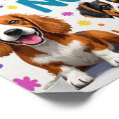 Goede vibes en natte neuzen Speelse doodles Poster (Hoek)