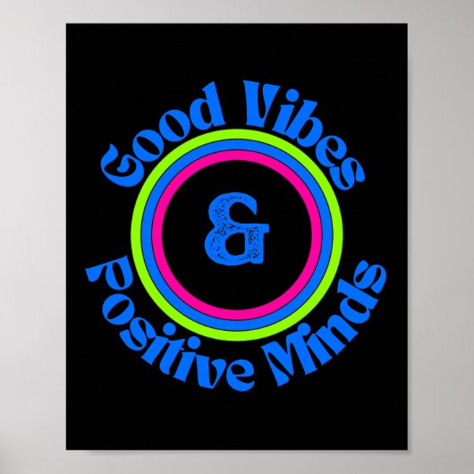 Goede vibes en positieve geesten poster (Voorkant)