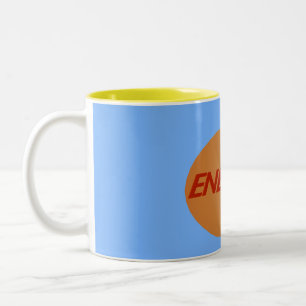Goede vibes energie tweekleurige koffiemok