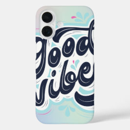 Goede Vibes Esthetische Handgeschreven Typografie  iPhone 16 Hoesje