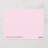 Goede Vibes Franse Fuchsia Magenta bewerkbare kleu Briefkaart (Achterkant)