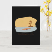 Goede Vibes Funny Surfer Surfen Strand Kaart (Gele Bloem)